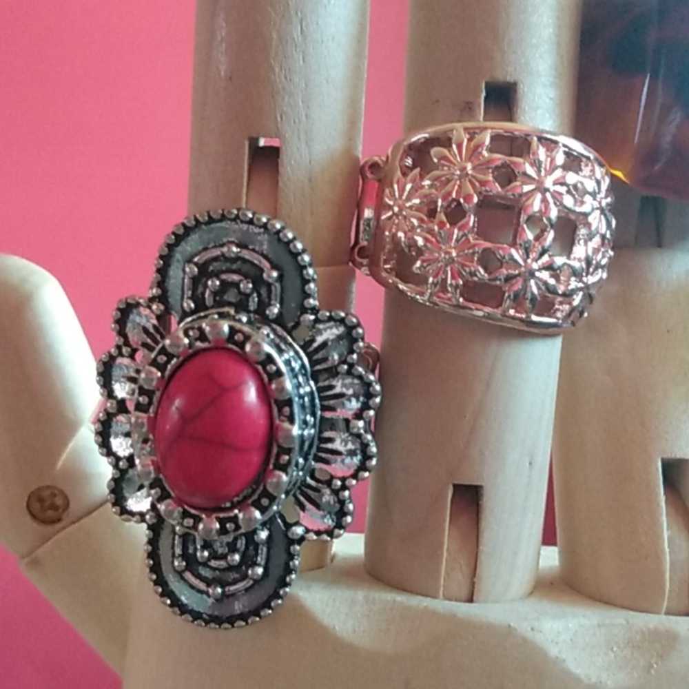6/$20 Stretchy Rings - Picture 2 of 4